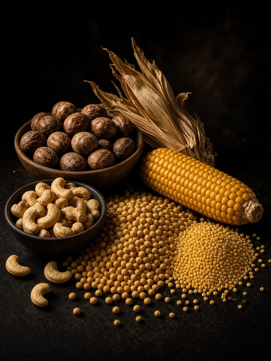 Premium arrangement of West African agricultural commodities